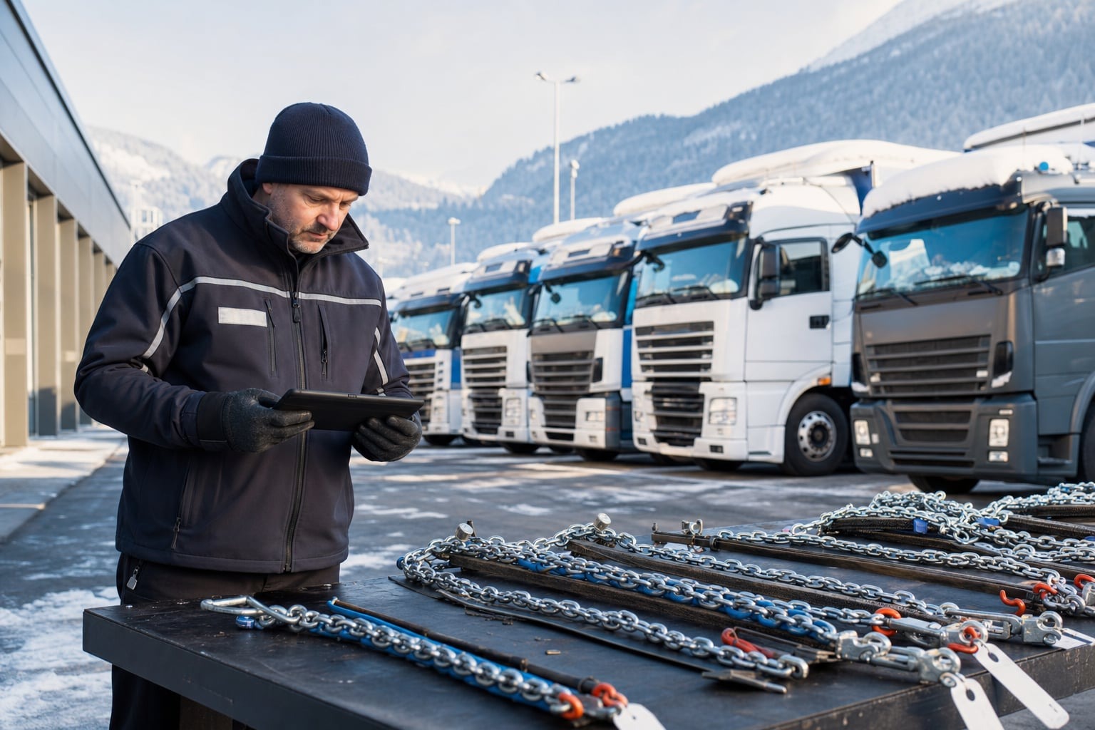 Suivi d'un parc de poids lourds et de ses équipements